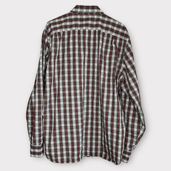 J Crew Oxford Button Down Shirt Men's XL Multicolor Plaid Long Sleeve - Picture 2 of 4